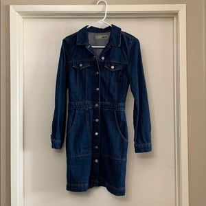 Long sleeve denim dress